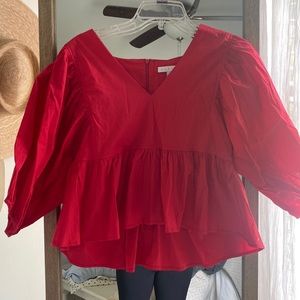 Karlie red top size large excellent condition